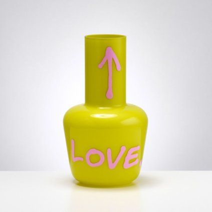Unnamed Vase with Pink Love / Yellow